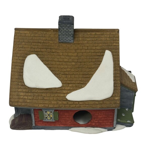 DEPARTMENT 56 Holiday Village House Figurine Shingle Creek Ceramic 1990 - Picture 4 of 10